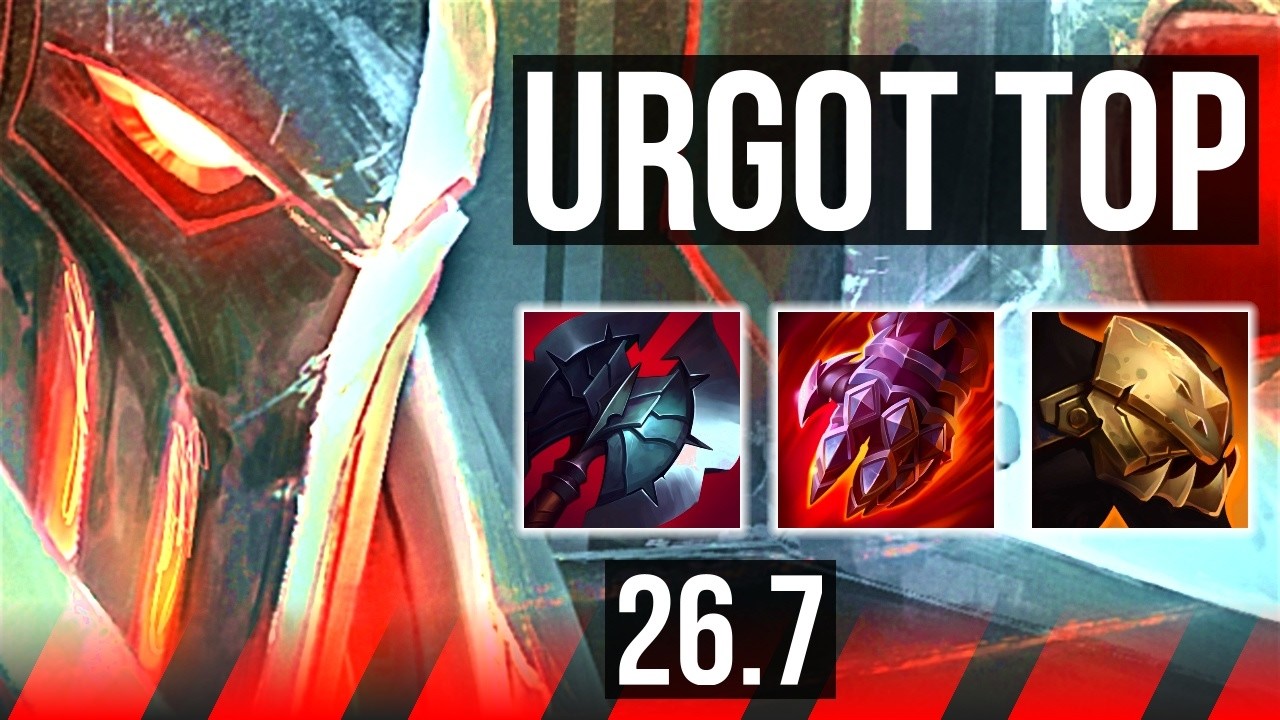 URGOT vs SETT (TOP) | Good KDA: 12/1/5 | EUW Master | 26.7