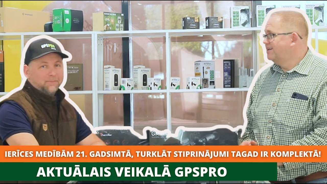 Ierīces medībām 21. gadsimtā, turklāt stiprinājumi tagad ir komplektā! Aktuālais veikalā GPSPRO