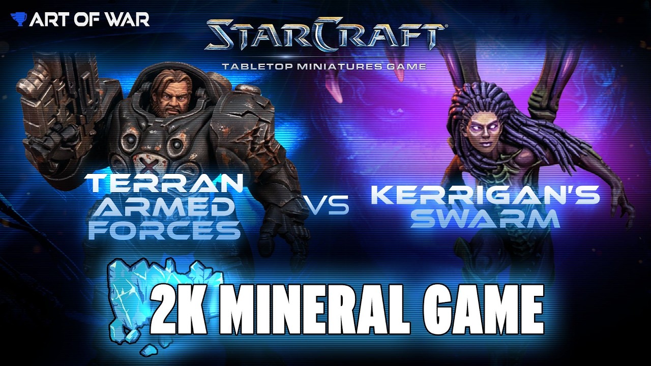 Starcraft TMG Battle Report - Terran Armed Forces vs Kerrigan's Swarm 2k Minerals