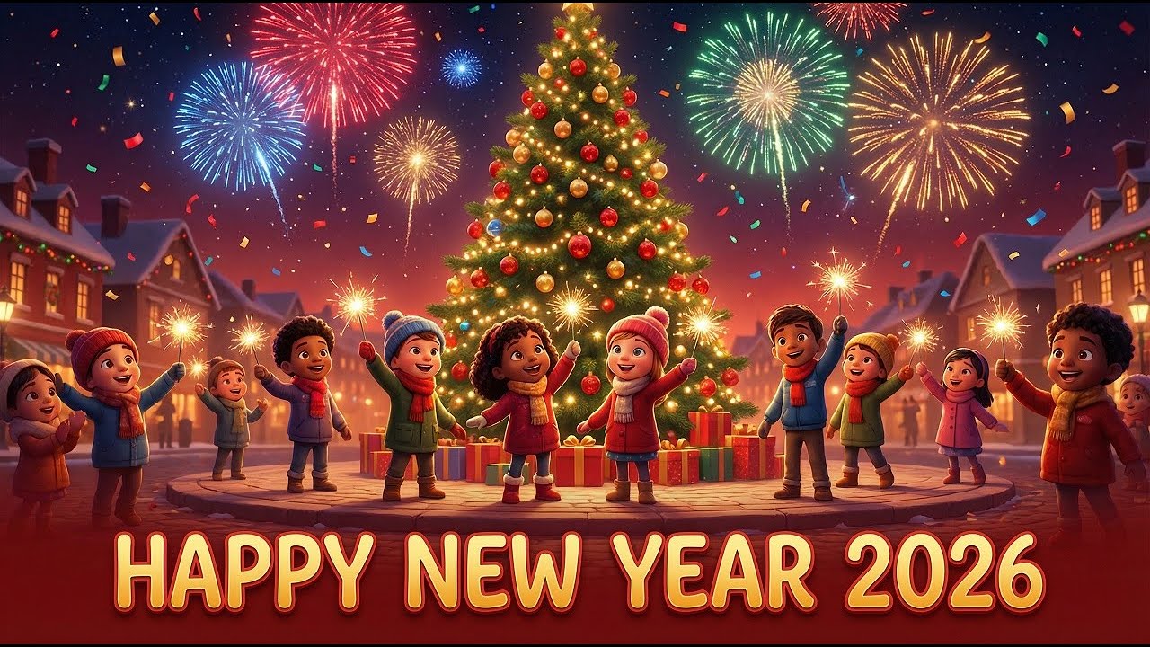 Happy New Year Songs for Kids 2026 🎊 | Kids Holiday Music Compilation