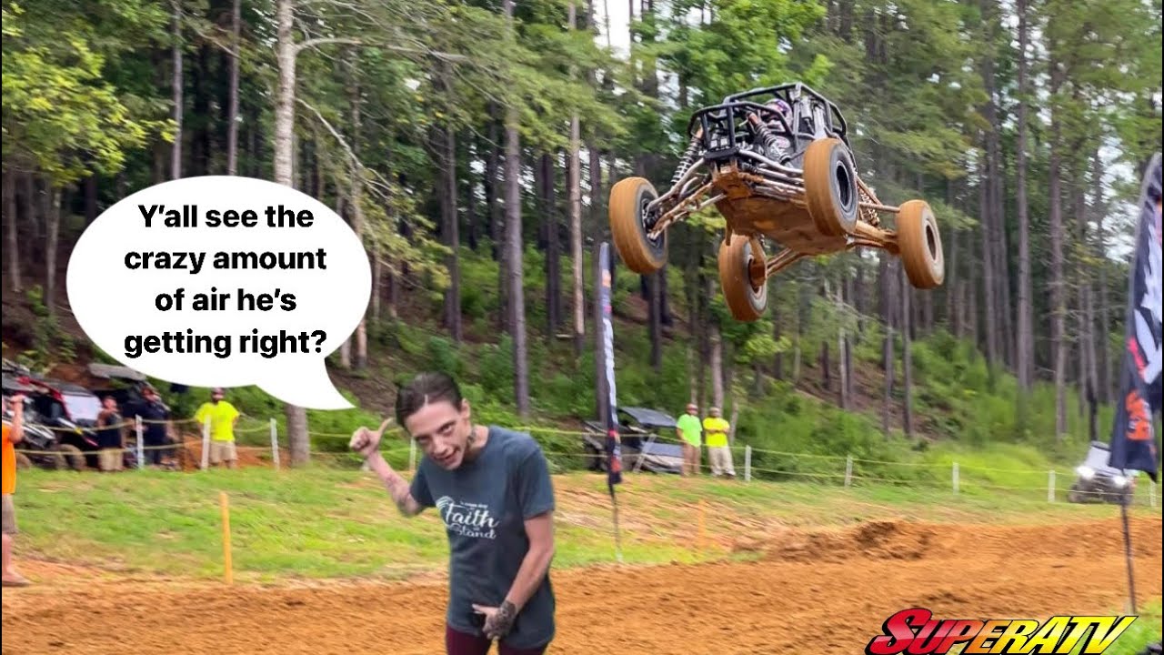 Super built one seater gets MAJOR air time at Uncle Packy’s Bracket Buster Race 2.0 at Mudslangers!