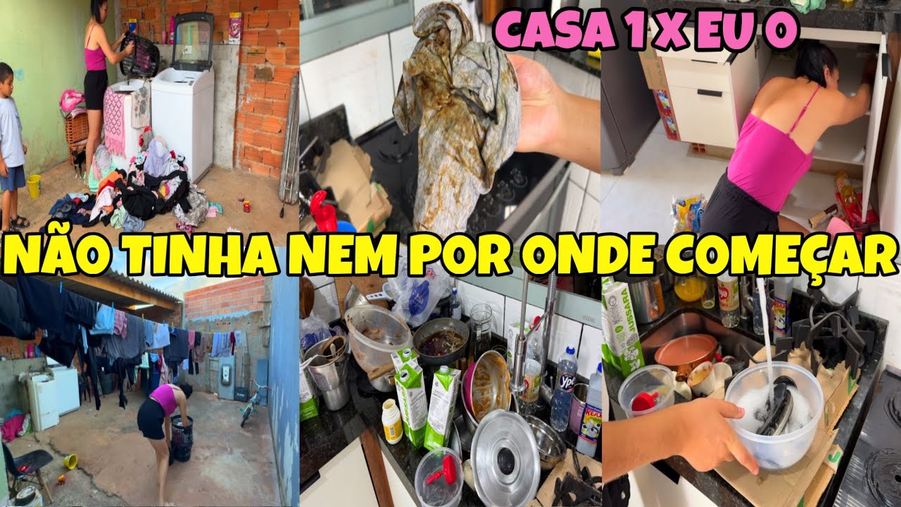 SE A SUA CASA TÁ ASSIM, VEM COMIGO..DEIXEI A ROUPA ACUMULAR E PAGUEI O PREÇO