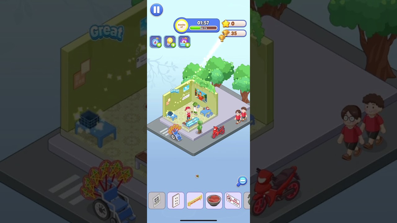 Fantasy Room – Level 255 Walkthrough | Street Food Corner & City Snack Shop 🍜🏙️
