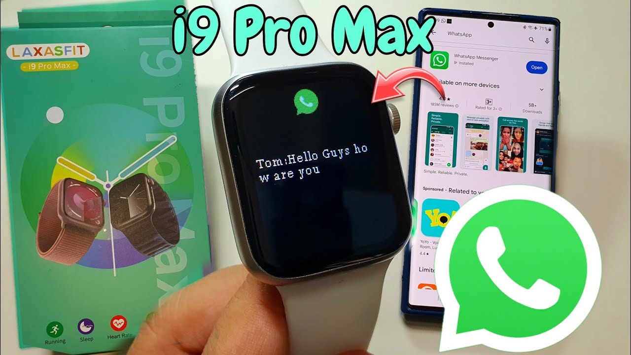 i9 pro max get whatsapp | How To Get Whatsspp Messages I9 Pro Max Smartwatch | i9 Pro Max
