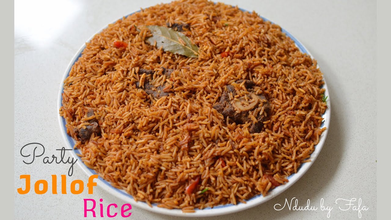 THE PERFECT PARTY JOLLOF RICE to make at home l Ndudu by Fafa