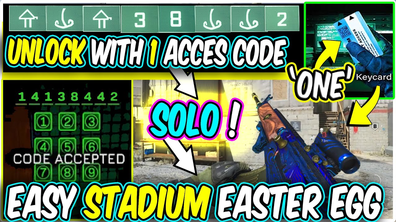 WARZONE EASTER EGG STADIUM SOLO with 1 ACCES CODE Only !/ 1 Glitch NEW *Blueprint* Unlock PS4 XB1 PC