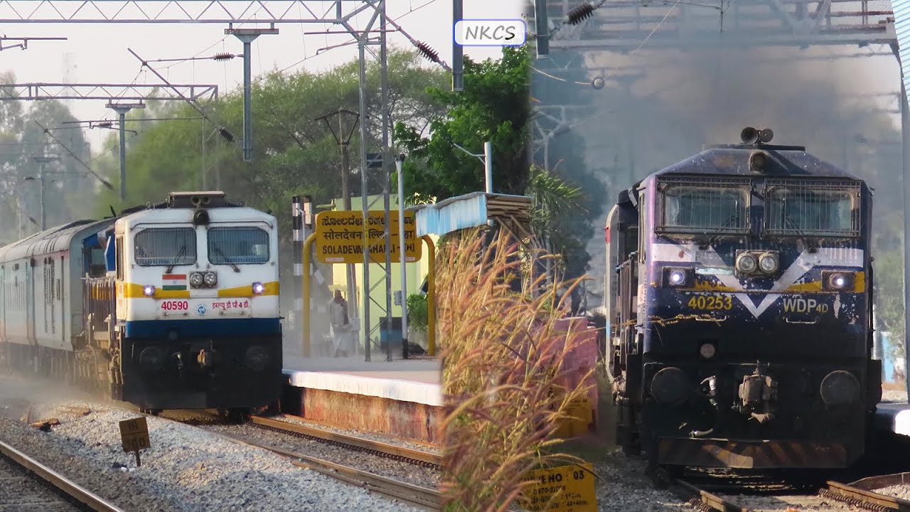 11 in 1 Action | Route Diverted Trains on Bengaluru - Hubballi / Mangaluru Route #indianrailways