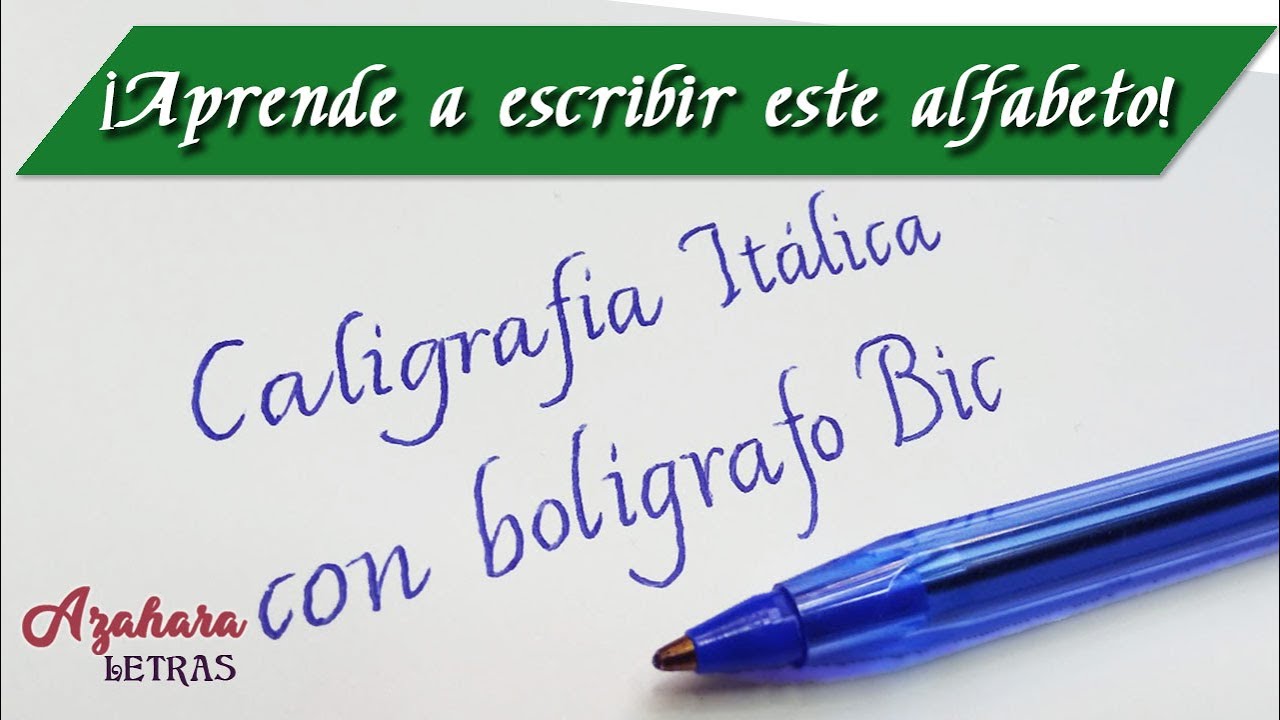 ⚜️ CALIGRAFÍA ITÁLICA CON BOLÍGRAFO: APRENDE A ESCRIBIRLA PASO A PASO 🖊️