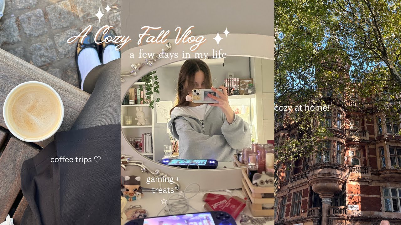 a few autumn days as a college student 🍁🍂 | crochet, gaming, homebody days, getting ready for fall