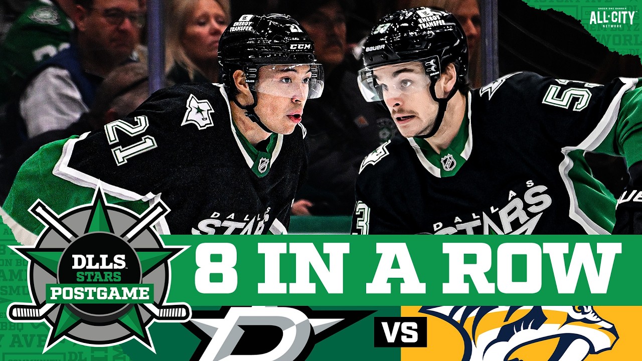 Robertson’s OT Goal Lifts Stars To Franchise Record-Tying 8-Game Winning Streak| DLLS STARS POSTGAME