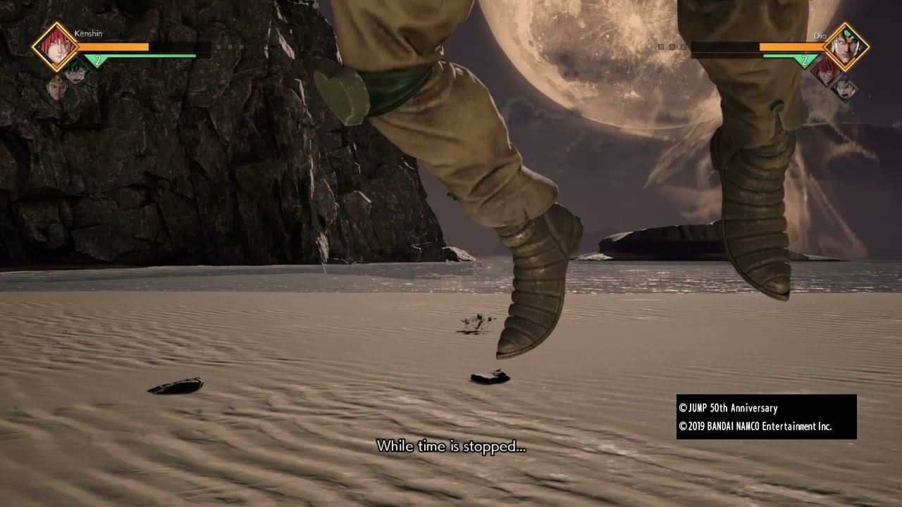 Jump Force Glitch DIO invisible stand and road roller.