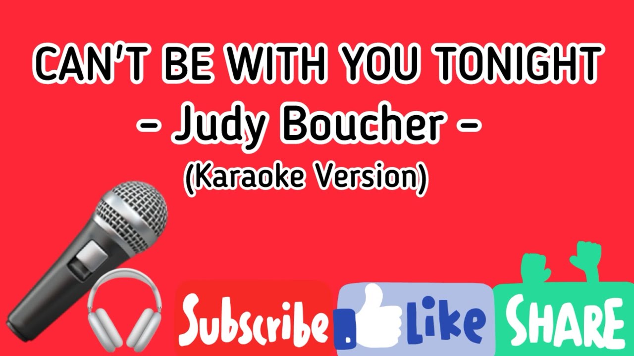 Не могу быть с тобой сегодня вечером - Джуди Буше (караоке-версия) #evannavlog