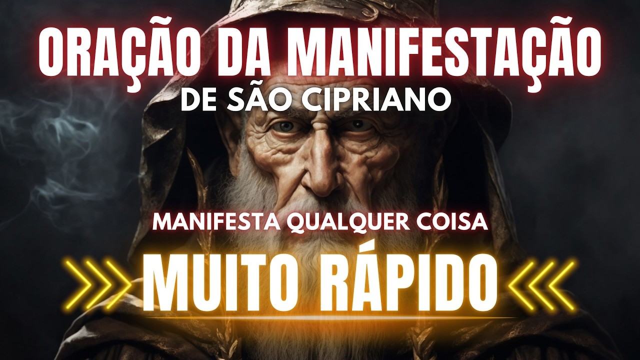 ORAÇÃO DA MANIFESTAÇÃO DE SÃO CIPRIANO - MANIFESTA QUALQUER DESEJO RÁPIDO