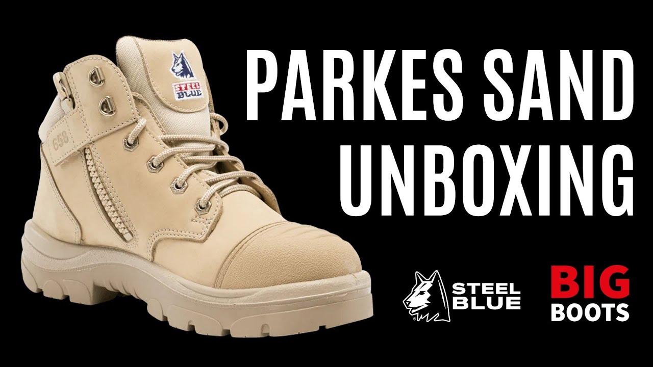 Steel Blue Parkes Zip Scuff S3 Work Boots SAND - UNBOXING