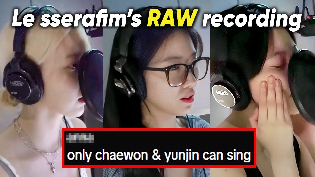 Le sserafim's raw live VOCALS recording gets VIRAL (full studio version)