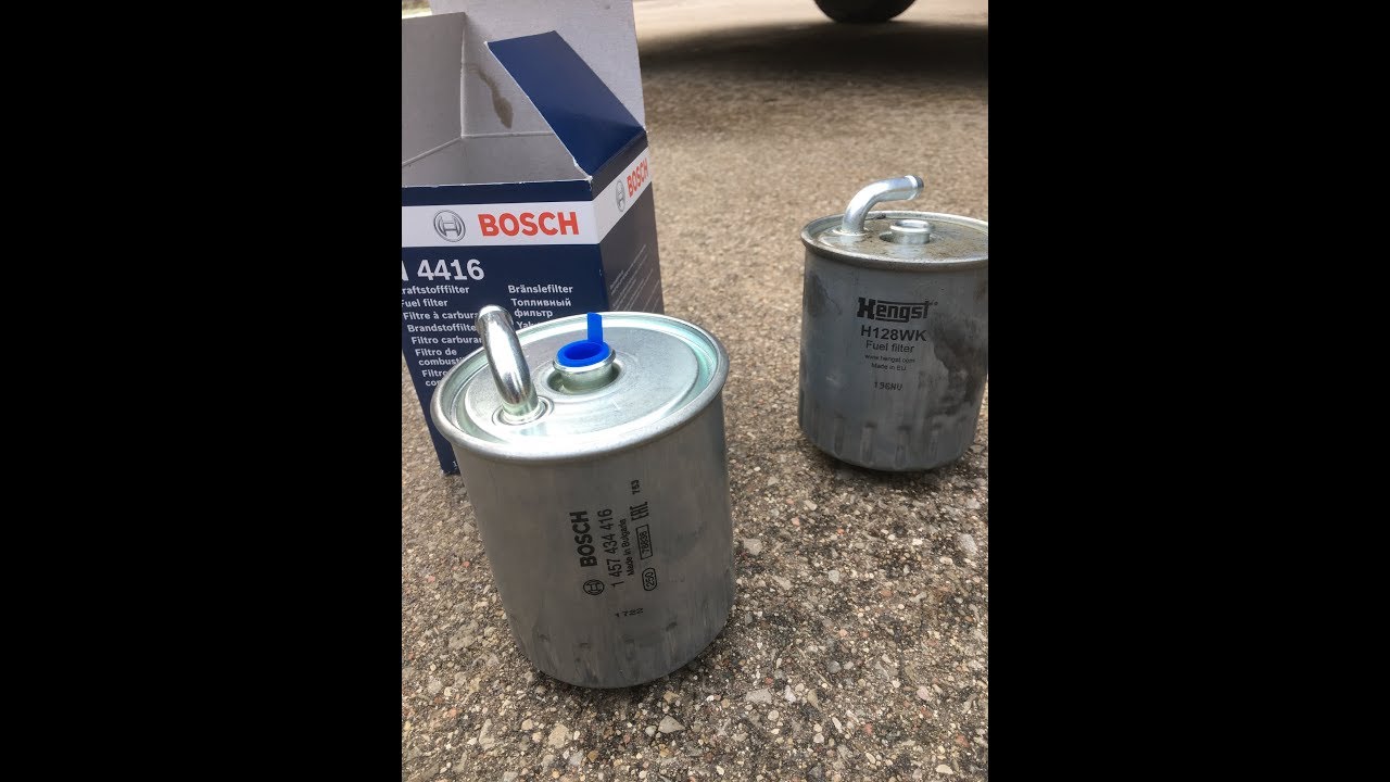 W203 Mercedes C220 fuel filter replacement - ALL STEPS