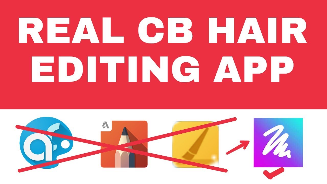 REAL CB HAIR EDITING APP PICSART COLOUR Paint APP