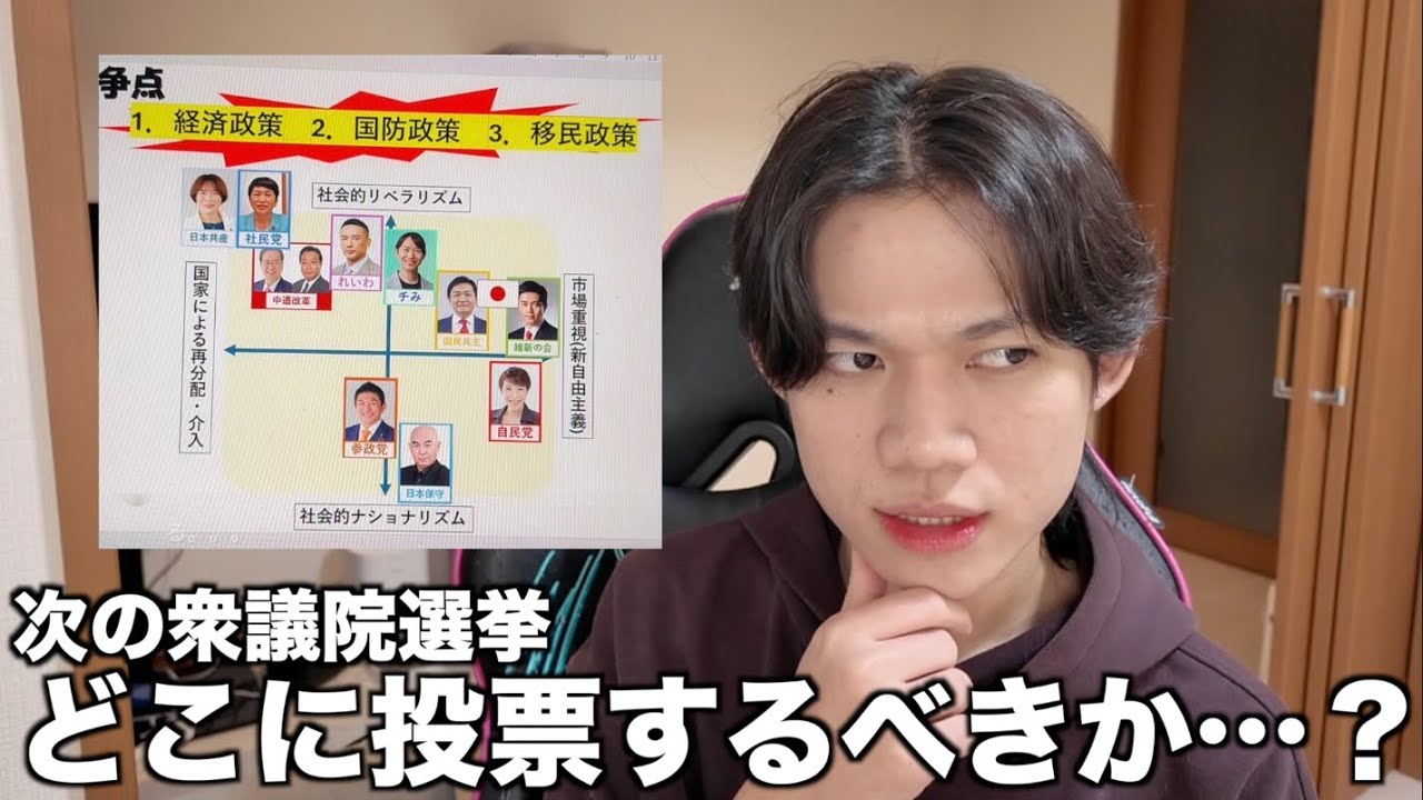 若者が次回の衆議院選挙での投票先を本気で考えてみた