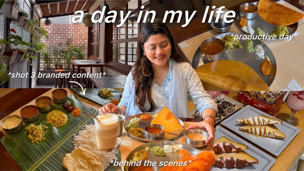 A day in my life as a FULL TIME CONTENT CREATOR in Guwahati 🤷🏻‍♀️ | food reviews | life in Guwahati 