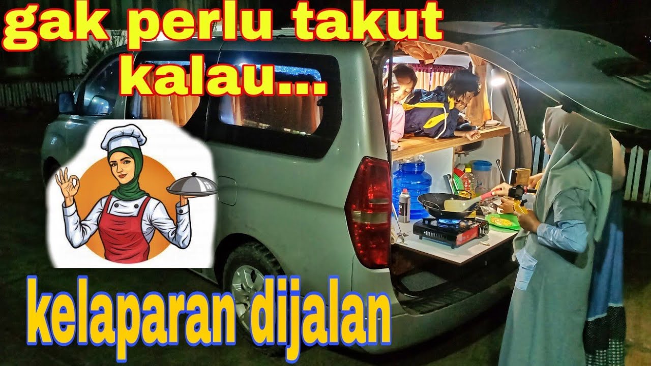AKHIRNYA BERHENTI DI TEPI JALAN BUAT MASAK MAKANAN