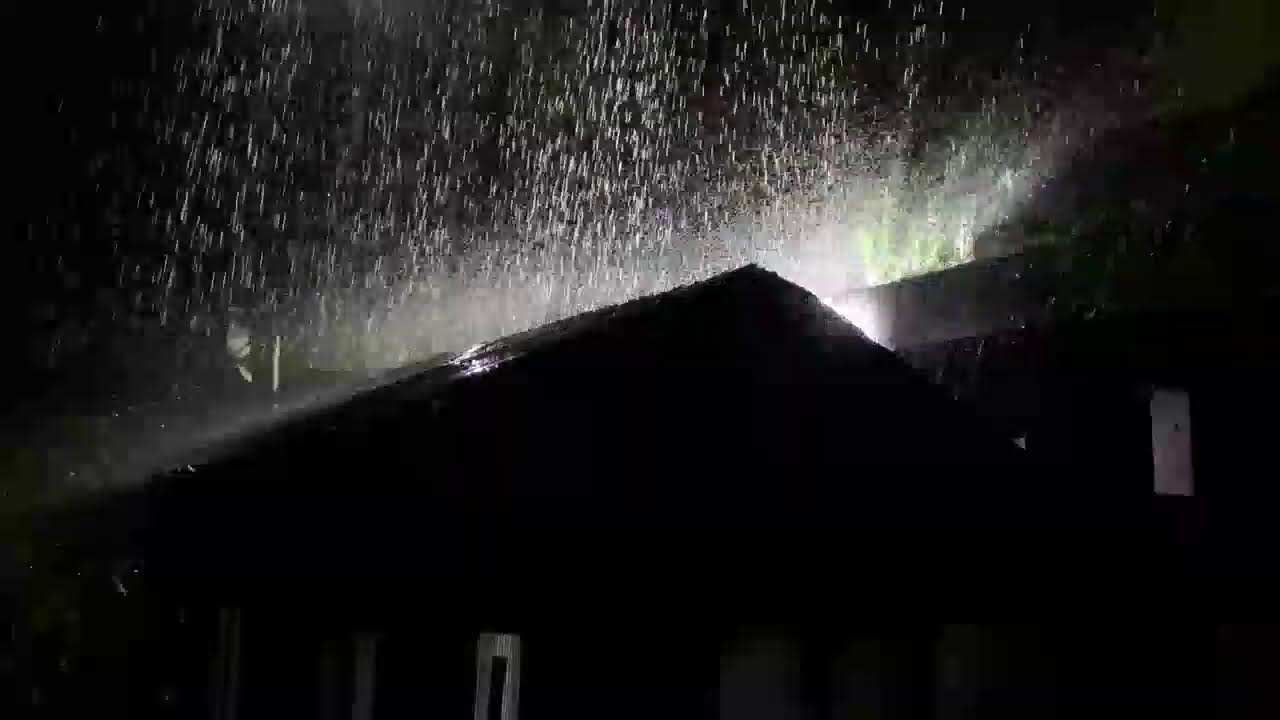Fall Asleep in 3 Minutes 🌧️ Heavy Rain and Thunder on Tin Roof for Deep Sleep and Stress Relief #1