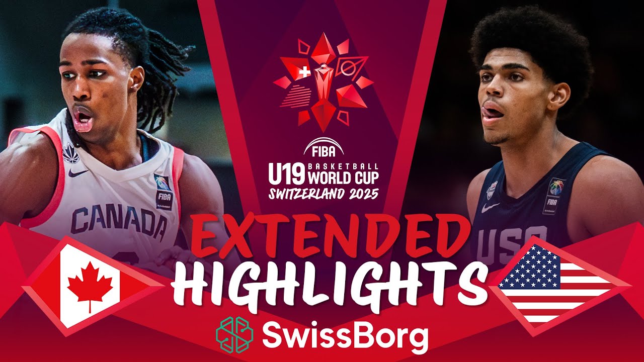 Canada 🇨🇦 vs USA 🇺🇸 | Quarter-Finals | Extended Highlights | FIBA U19 Basketball World Cup 2025