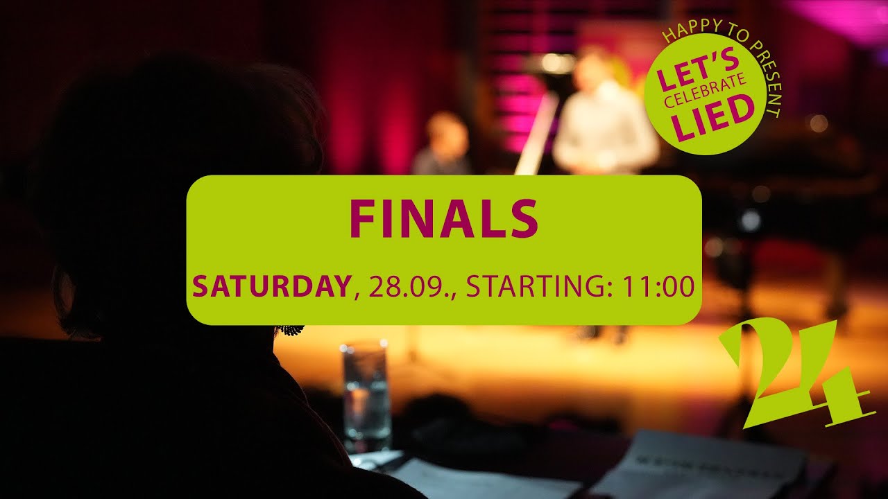 👋 Finals 2024 | International Art Song Competition Stuttgart 👏 Let's celebrate LIED