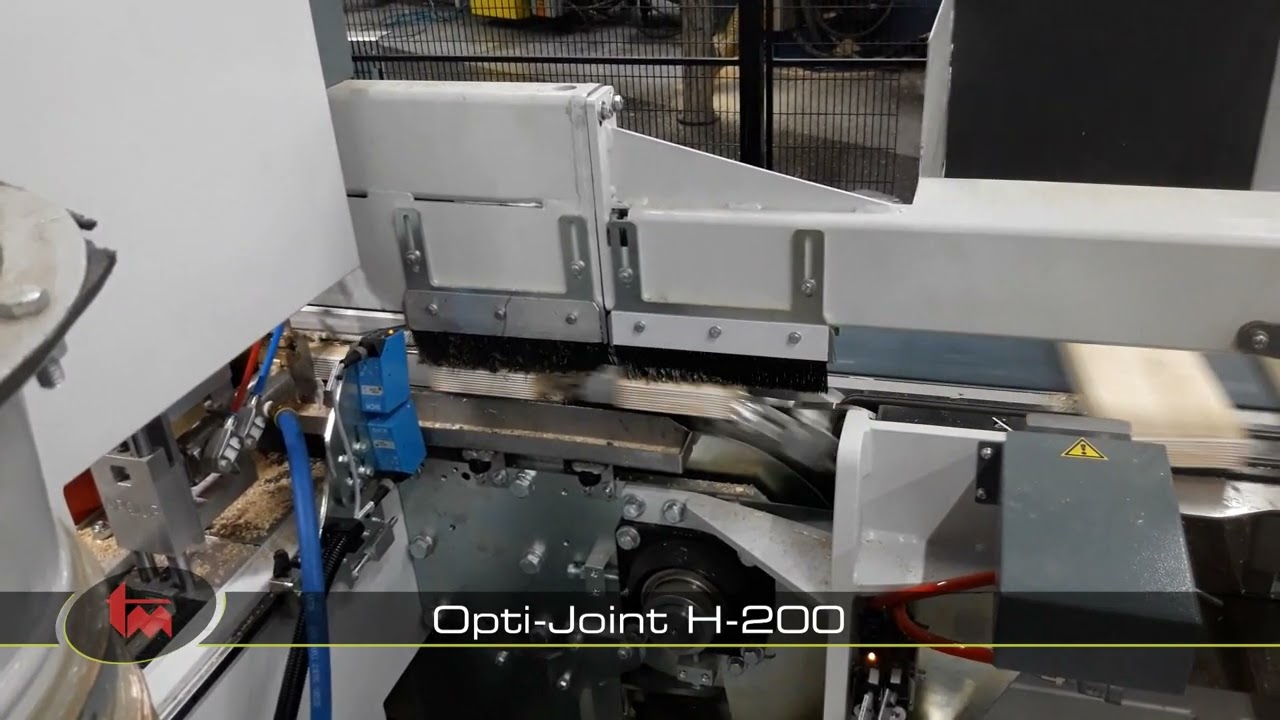 Horizontal finger-jointing line with automatic stacking of workpieces - Opti-Solution (1337)