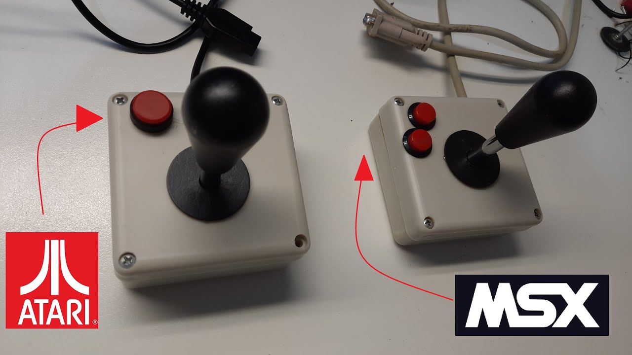 Como montar você mesmo um Joystick / Controle Arcade para Atari ou MSX a prova de primos.
