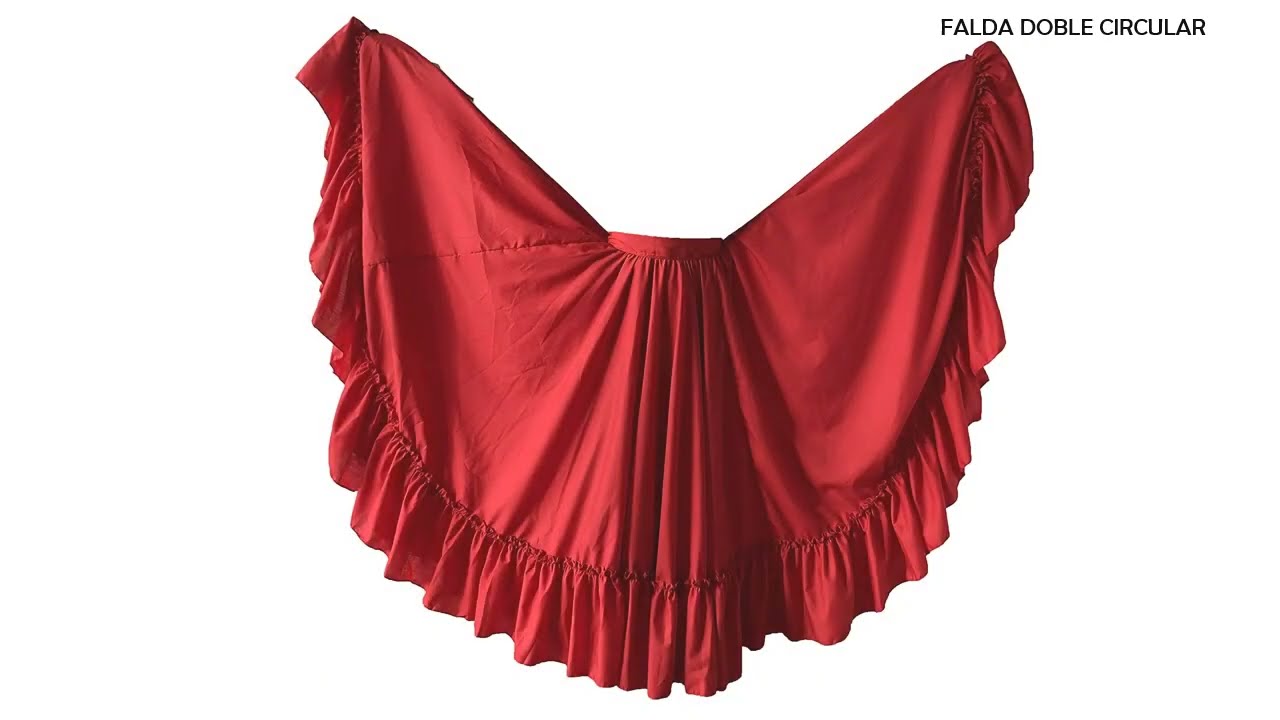 Falda doble   circular