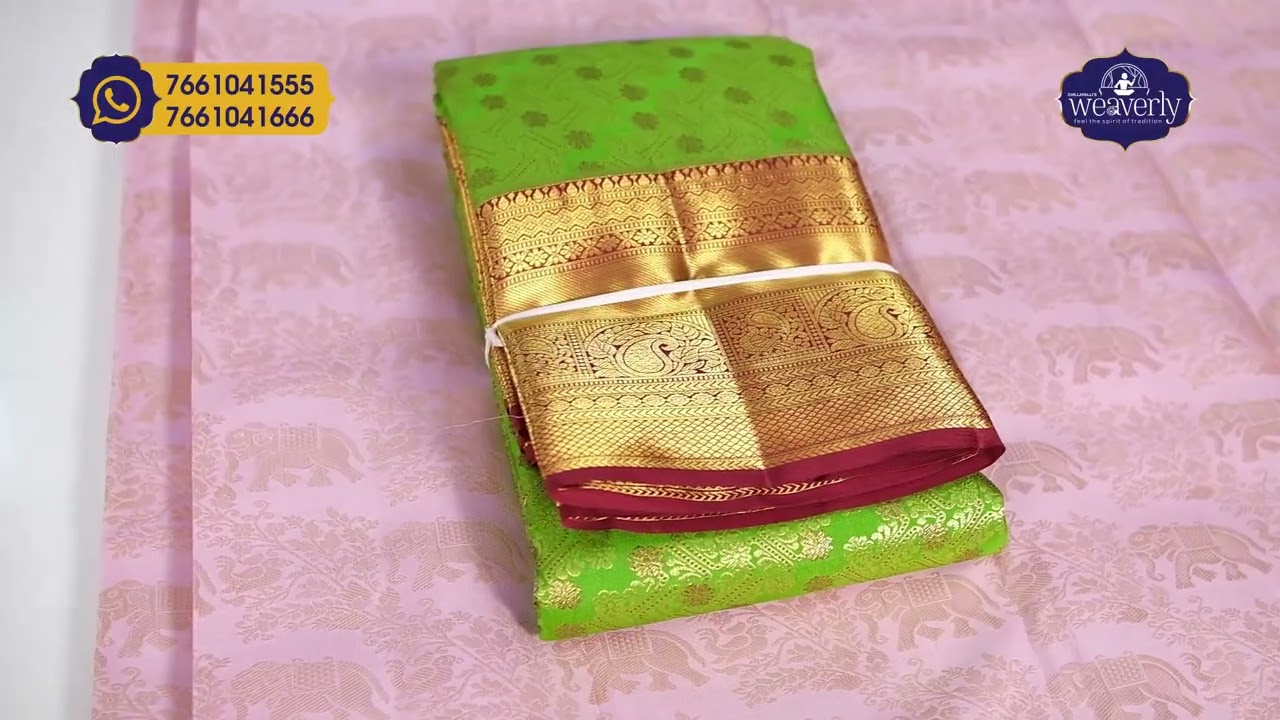 Royal Kanchi Pattu Sarees Collection | Pure Handwoven Bridal Silks at Chillapalli’s Weaverly 🔥