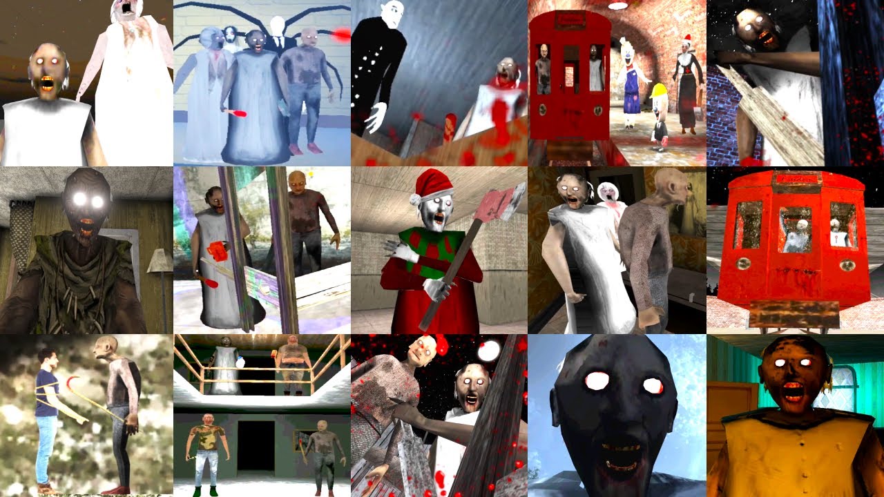 Caught Moments + Death Ending | Many Granny Fan Games, Including Granny The Mall