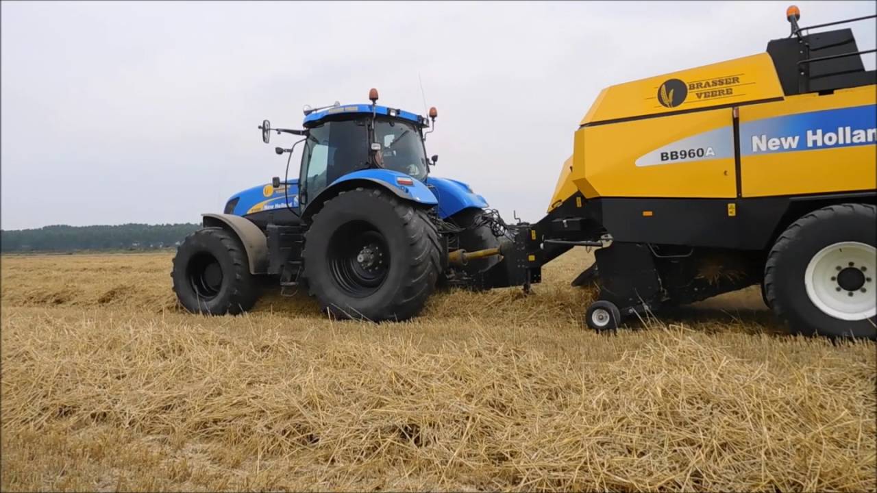New Holland T7050 open pijp persen Brasser Veere