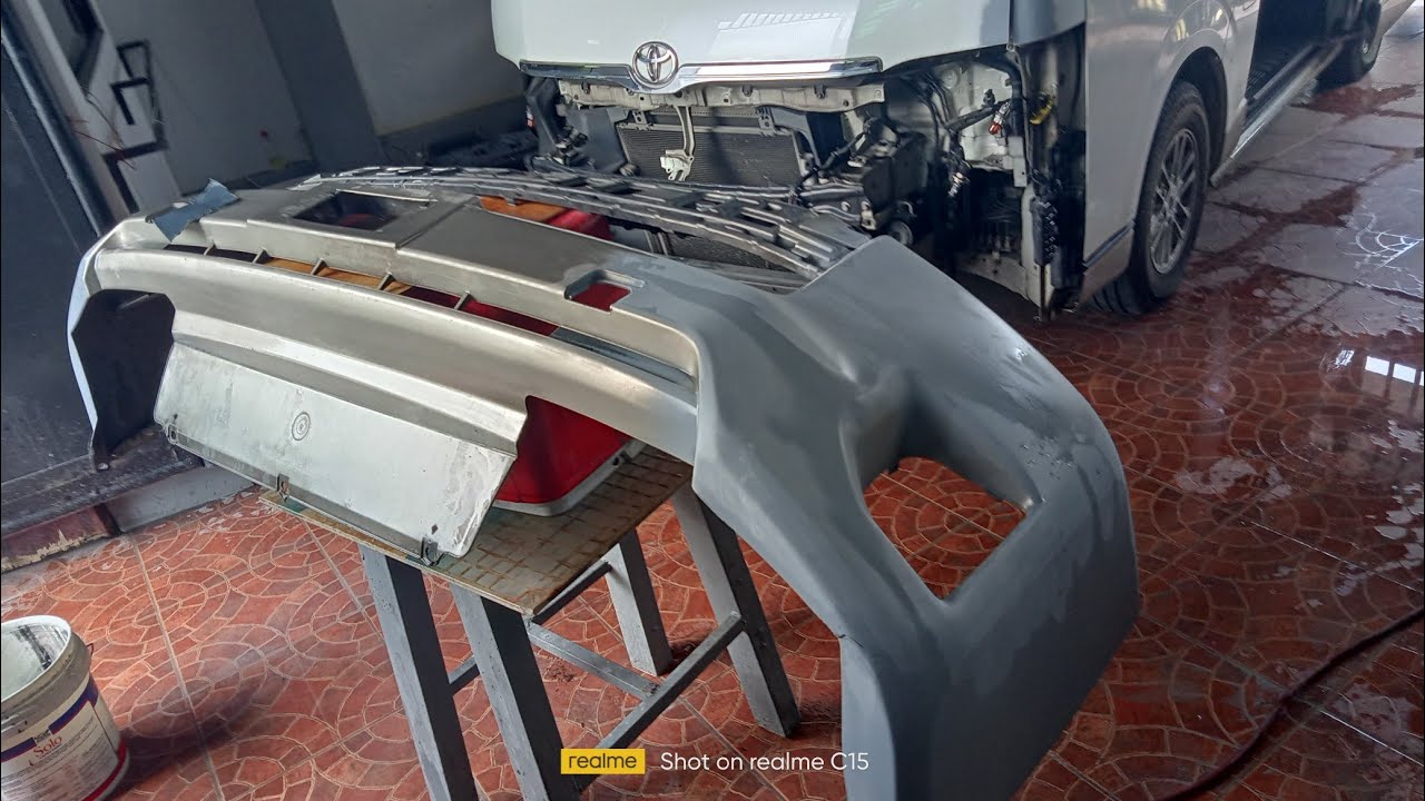 bumper ng  sasakyan  na nabangga paano  ba ito ginagawa?#toyota super grandia