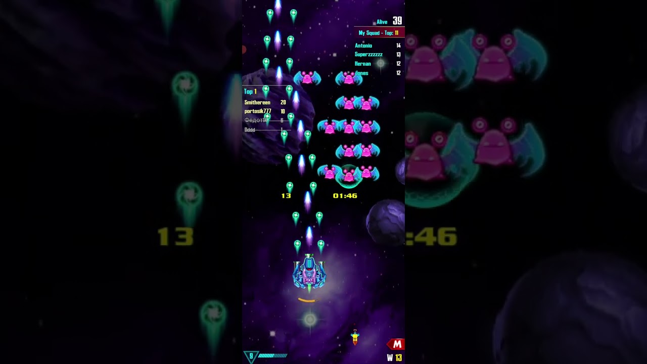 Galaxy Attack alien shooter - PVP mode Squad - 1 vs 100 (22 December 2024)