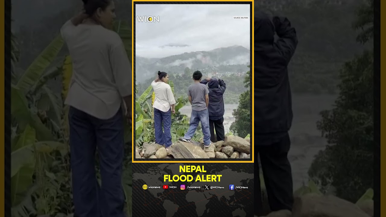 Nepal Flood Alert: Residents Flee to Higher Ground as Rivers Rise | WION Shorts