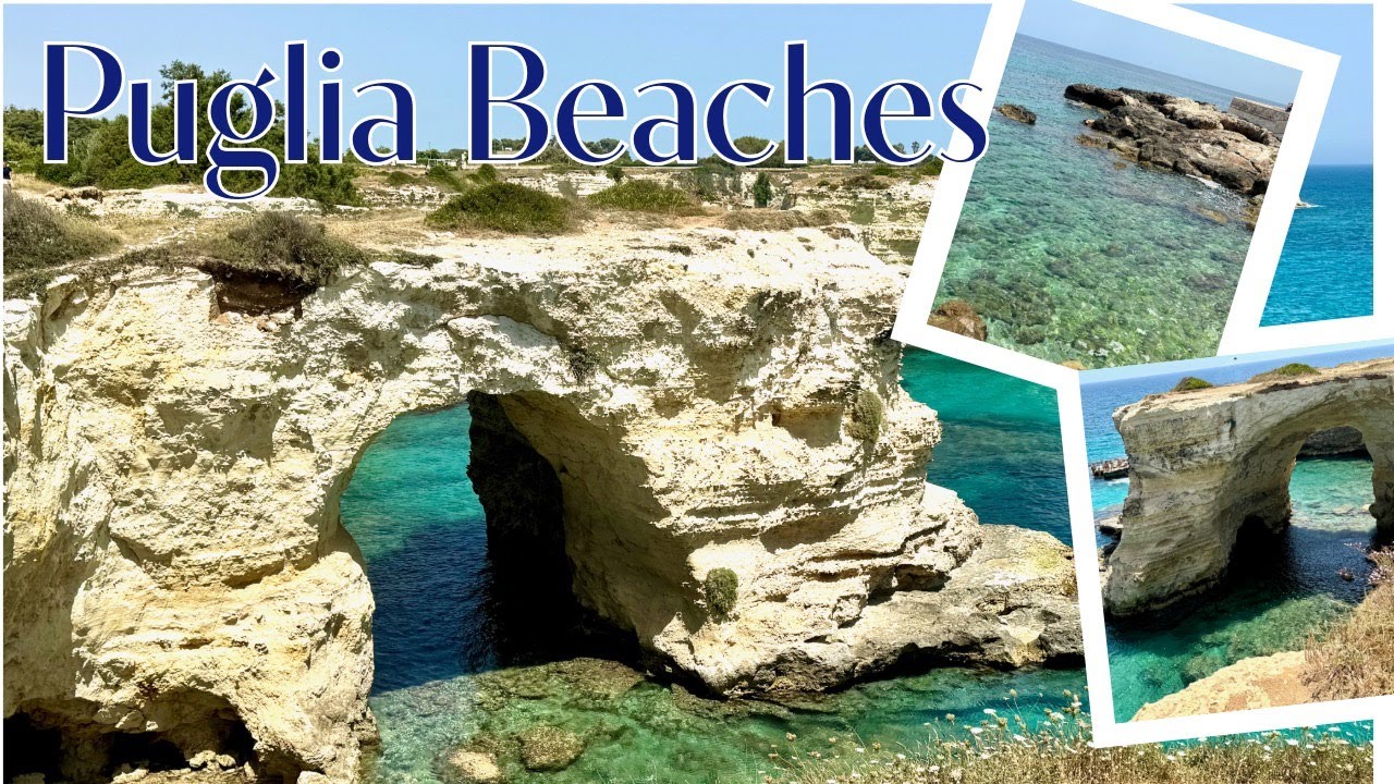 Puglia Beaches- views of the incredible Torre Sant'Andrea and 