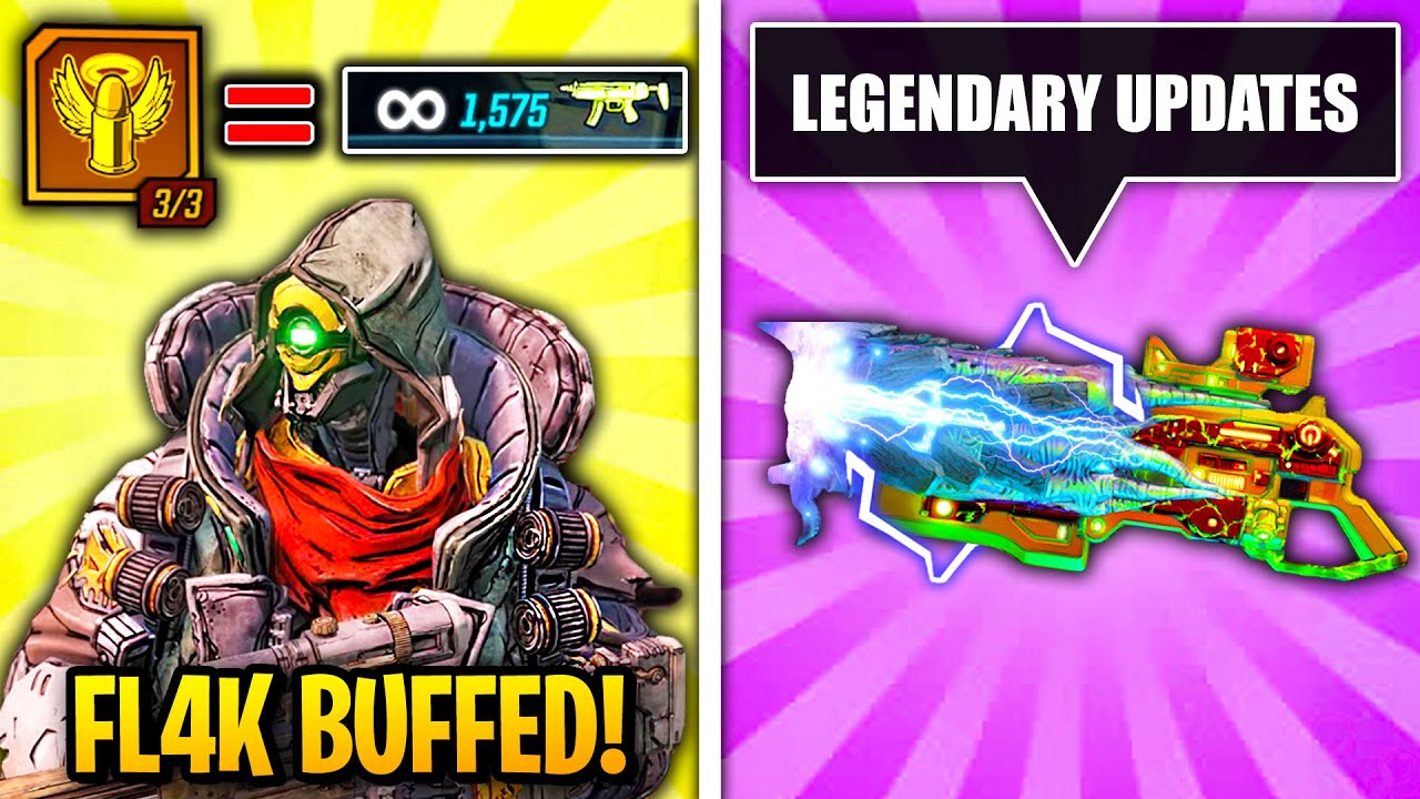 Borderlands 3 NEW UPDATE - EVERYTHING YOU NEED TO KNOW! (FL4K Buff, Legendary Weapons & More)