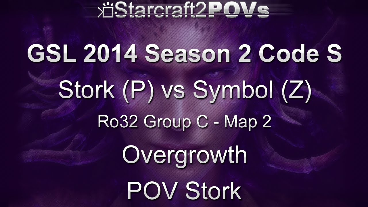 SC2 HotS - GSL 2014 S2 Code S - Stork vs Symbol - Ro32 Group C - Map 2 - Overgrowth - Stork