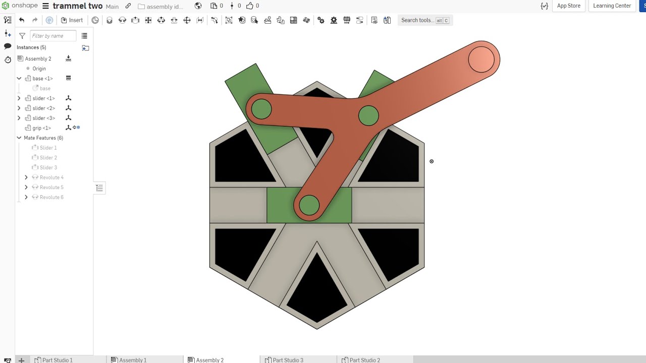 Onshape:  model the do-nothing-machine