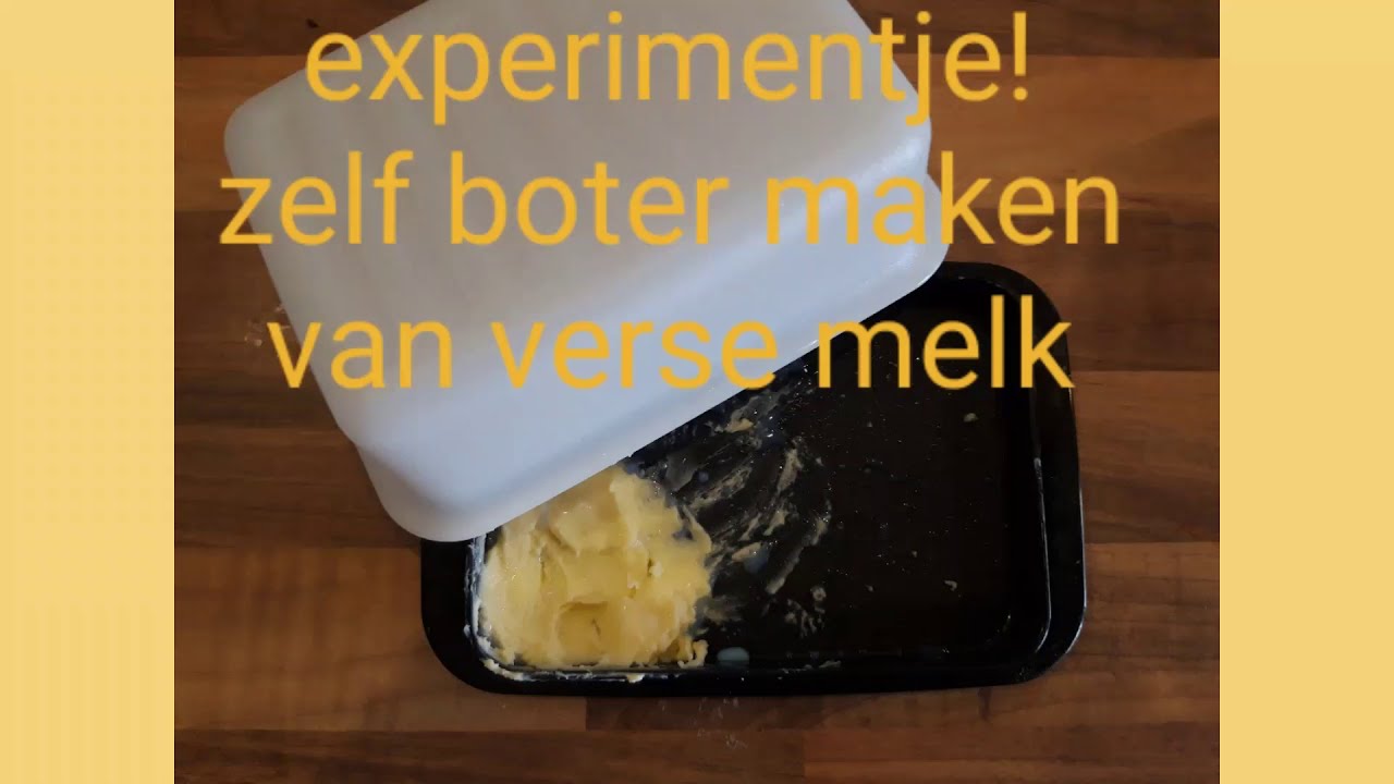 Zelf boter maken van verse melk met Willemijn en Tupperware