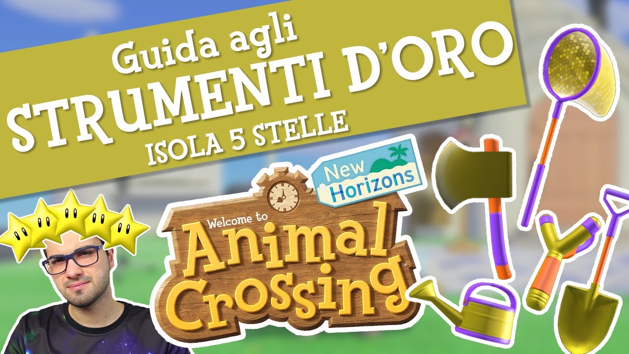 GUIDA agli strumenti d'ORO - Isola a 5 stelle PERFETTA | ANIMAL CROSSING NEW HORIZONS