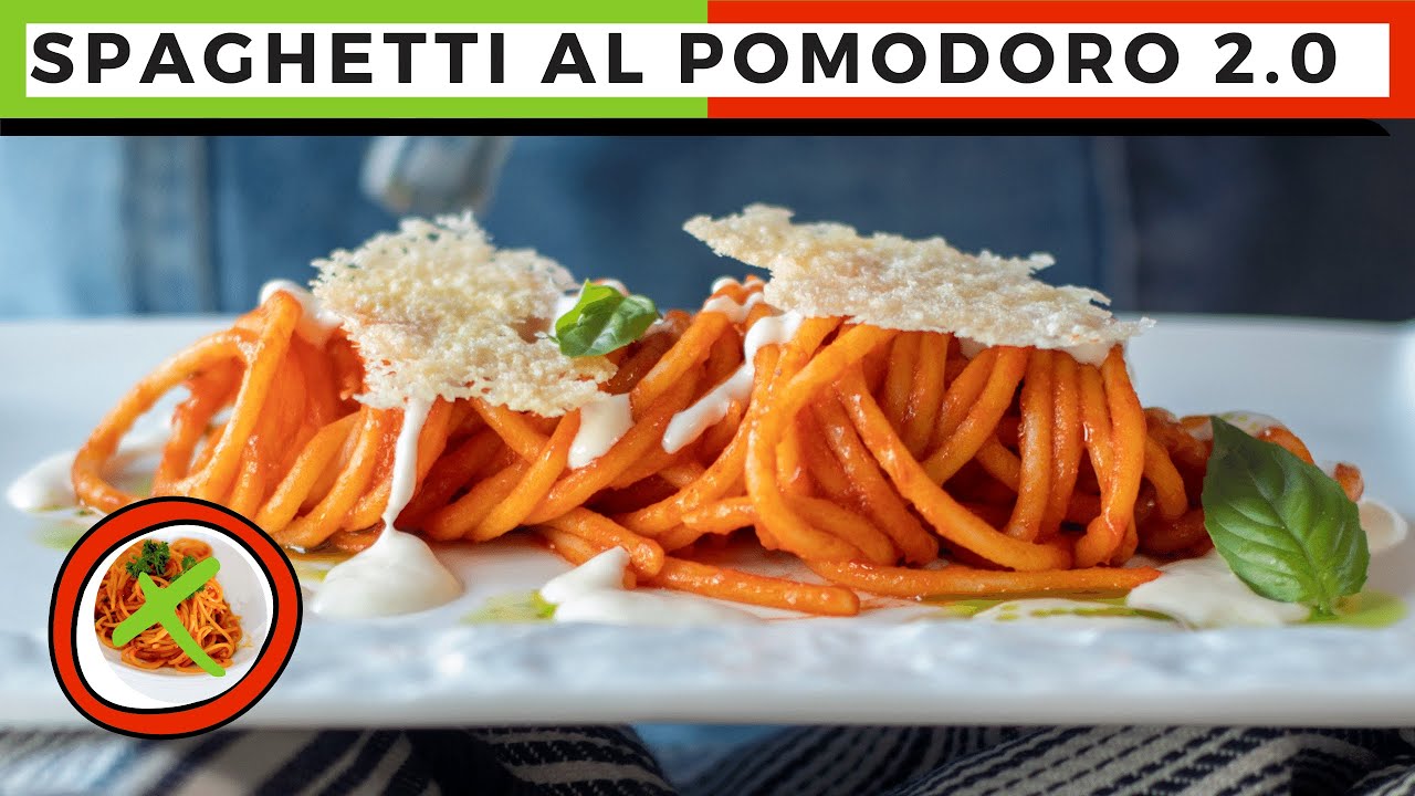 RICETTA SPAGHETTI AL SUGO DI POMODORO (PUMMAROLA) FACILI E VELOCI | Impiattamento Spaghetti Gourmet