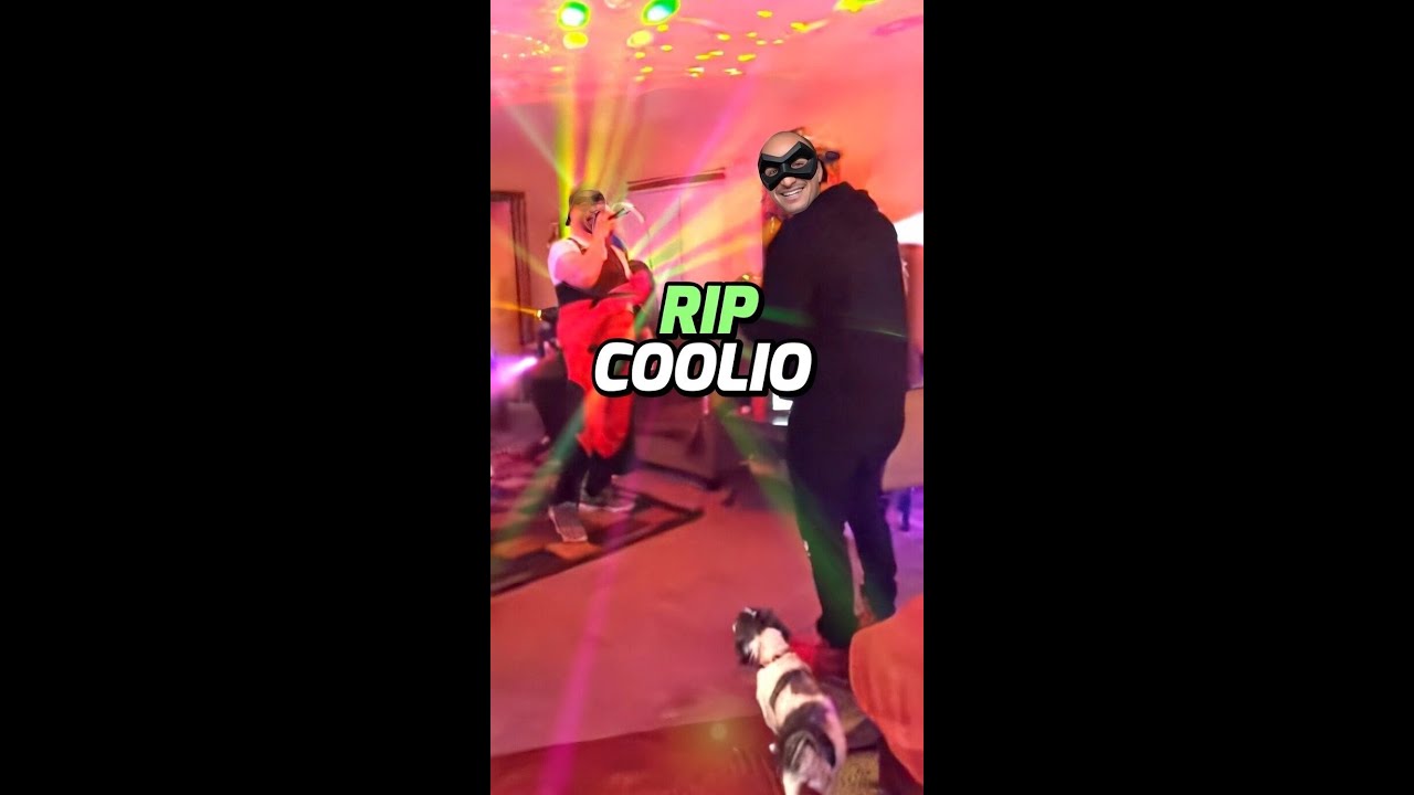 A lil 90's throwback RIP COOLIO!. Me and my boy perform on the Mic!
