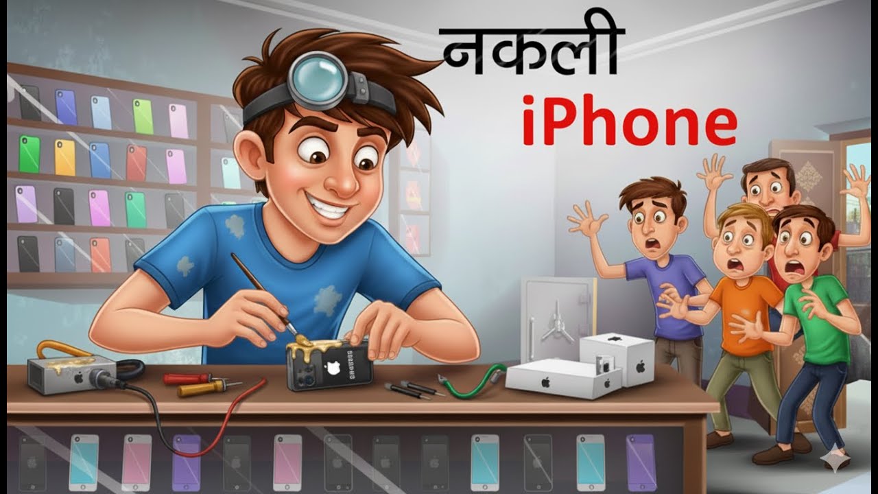 नकली आईफोन | FAKE IPHONE | HINDI KAHANIYA | COMEDY FUNNY STORIES