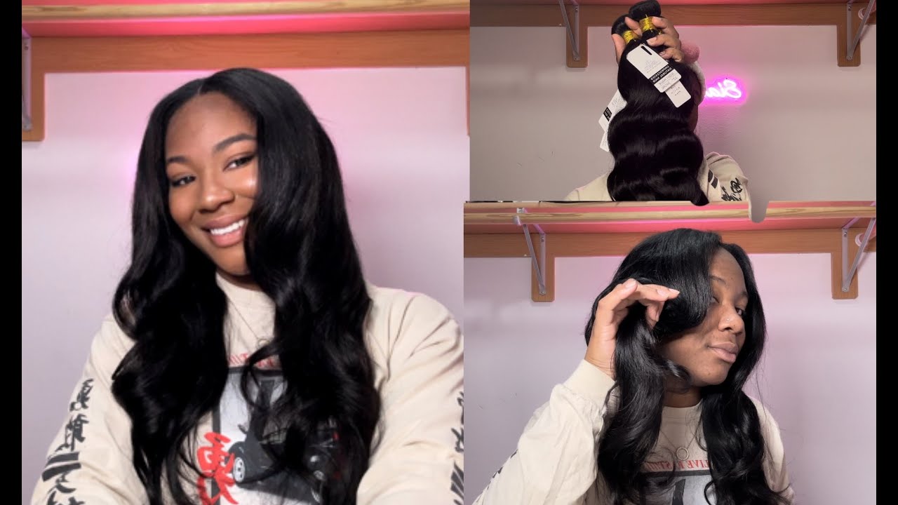 LUXEDIVA HAIR REVIEW| AMAZON | $97 Amazon Bundles 18,20,22,24| Jet Black