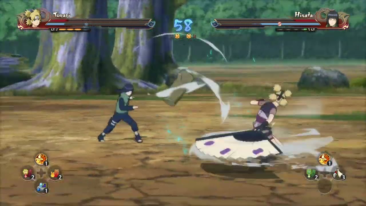 Temari vs Hinata | Naruto Shippūden: Ultimate Ninja Storm 4 | CPU vs CPU