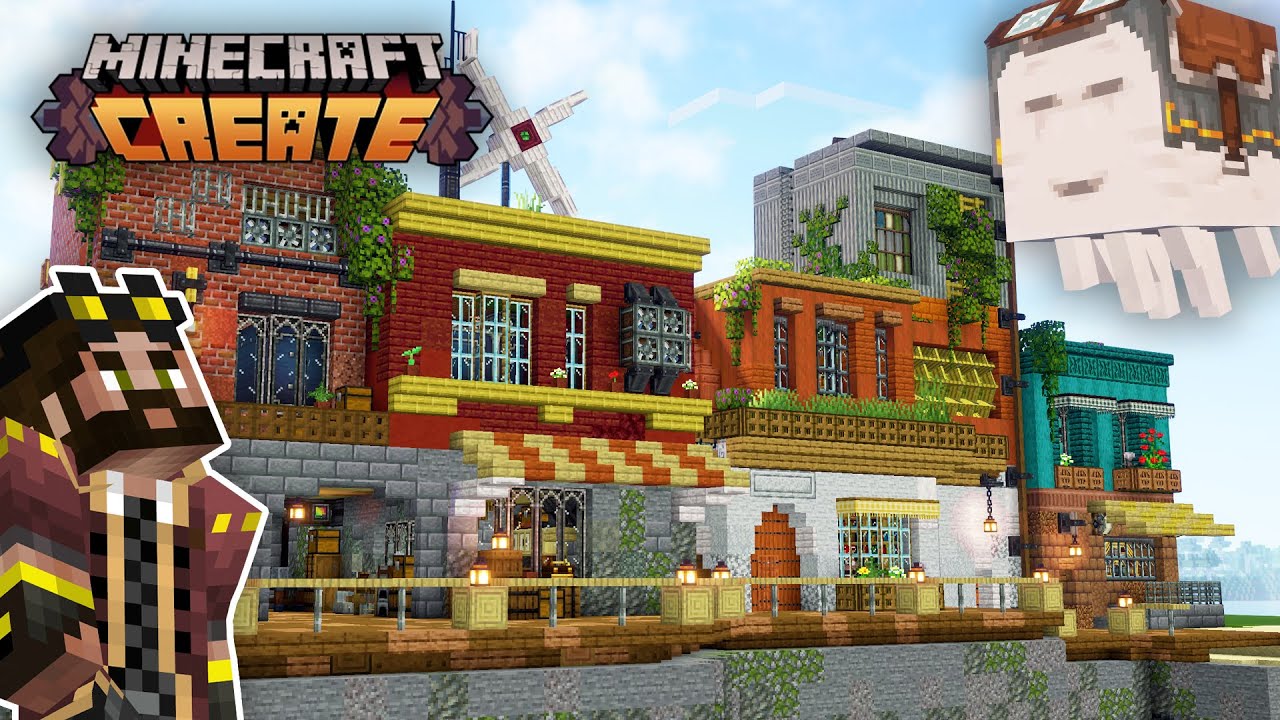 I EXPANDED my STARTER BASE in Minecraft Create Mod (#6)
