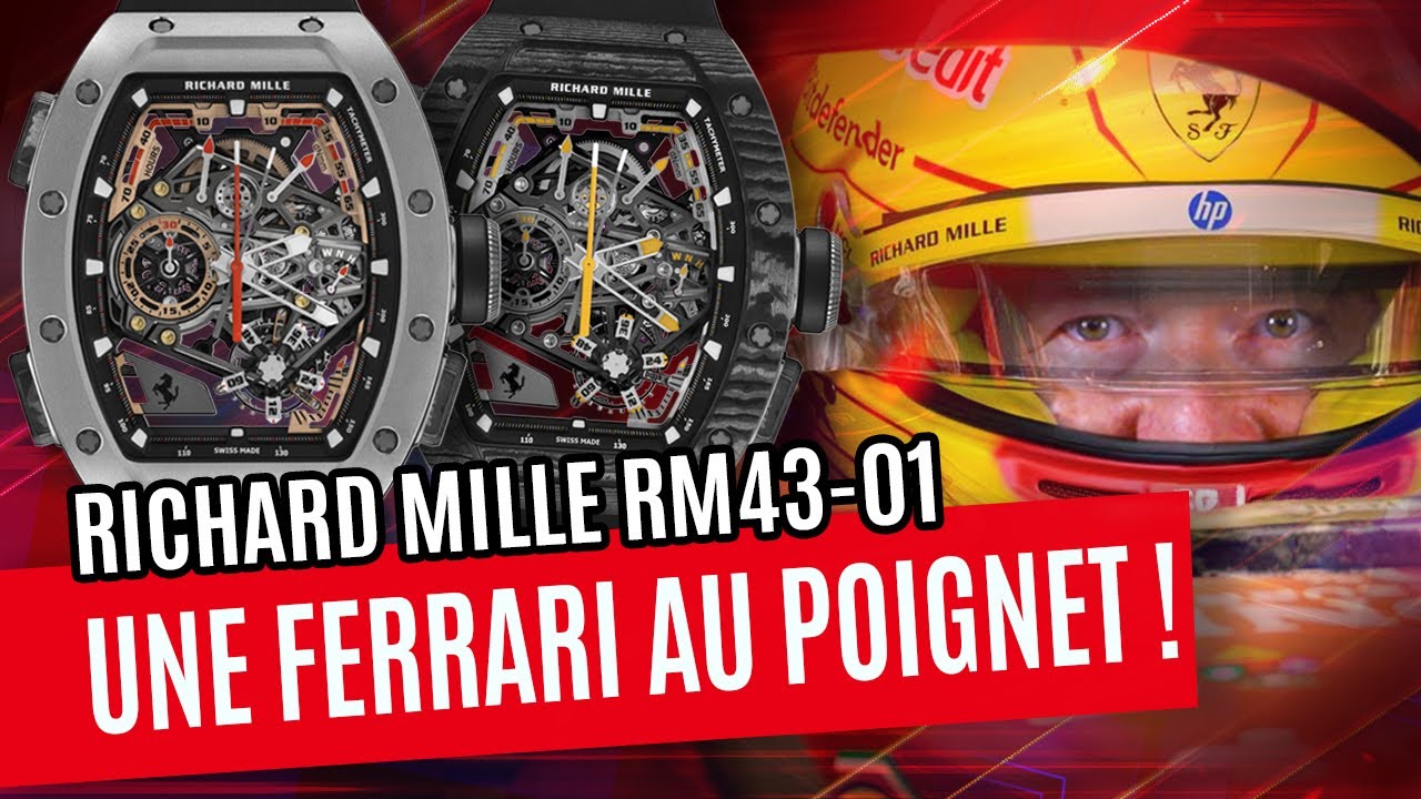 RICHARD MILLE RM 43-01 FERRARI  - Une bête de course portée par des légendes de la F1