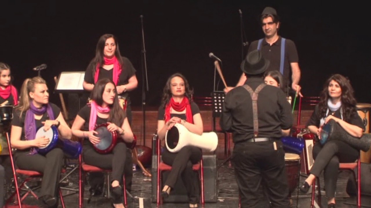 (D&uuml;m-Tek Ritim Grubu) Kocaeli Atat&uuml;rk Ortaokulu &ouml;ğrenci ve &ouml;ğretmen ritim  g&ouml;sterisi